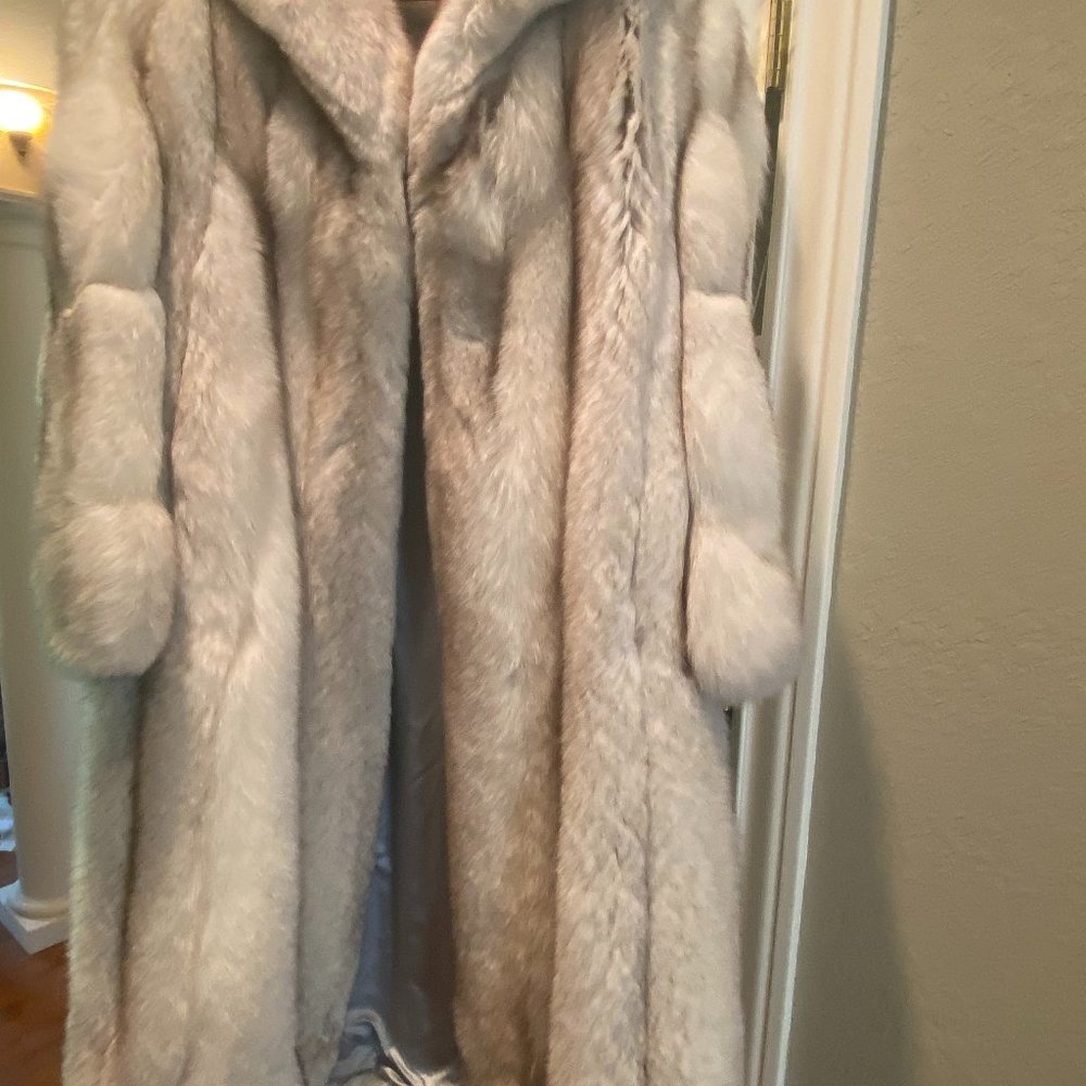Norwegian Blue Fox Full Length Coat